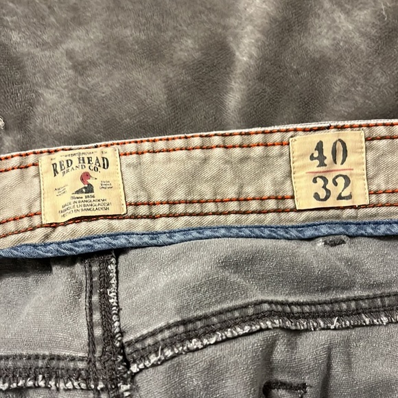 Red head brand co gray work pants - Picture 2 of 3
